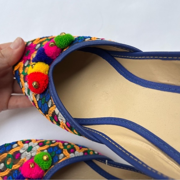 adidas Punjabi Jutti Mojari Embroidered Jingle Bellies Flat Shoes Size 7/7.5 - Picture 14 of 15